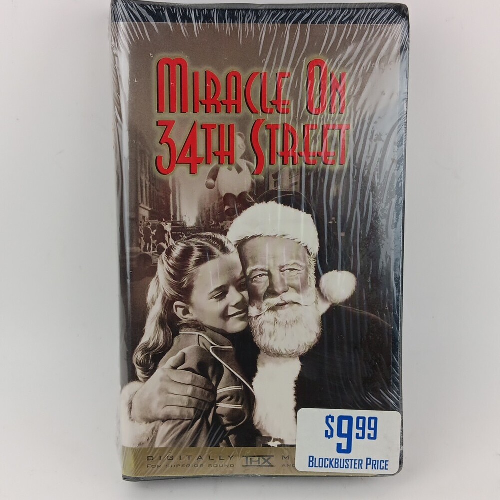 1947 Miracle on 34th Street Sealed VHS Christmas Classic Movie Sealed New